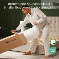 Rolanstar Twin Size Mattress, 6 Inch Gel Memory Foam Mattress in a Box, Fiberglass Free, Breathable for Cooler Sleep Supportive & Pressure Relief, CertiPUR-US Certified, White - Image 5