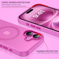 BENTOBEN Compatible with iPhone 16 Plus Case for Magnetic iPhone 16 Plus Phone Case [Compatible with Magsafe] Slim Translucent Matte Shockproof Bumper Drop Protection Girl Women Boy Cover, New Pink - Image 5