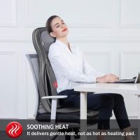 COMFIER Massager Chair with Heat, Shiatsu Neck Back Massager Portable with Compress & Rolling,Massage Chair Pad for Full Back,Neck,Full Body Pain, Gray - Image 5