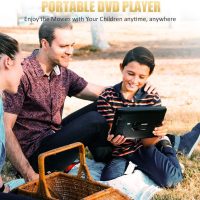 12" Portable DVD Player with 5-Hour Rechargeable Battery, 10.1" HD Swivel Display Screen, Support CD/DVD/SD Card/USB, Car Headrest Case, Car Charger, Last Memory Valentines - Image 7
