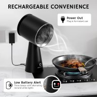 Airthereal Rechargeable Portable Range Hood, Desktop Range Hood with Battery Powered, 3-Fan Speeds and Large Oil Collection Cup, Upgraded Portable Kitchen Exhaust Fan for RV Cooking, RH180B Black - Image 7