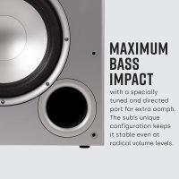 Polk Audio PSW10 10" Powered Subwoofer Home Audio – Power Port Tech, Up to 100 Watts, Big Bass in Compact Design, Easy Setup with Home Theater, Timbre-Matched with Monitor & T-Series Polk Speakers - Image 3