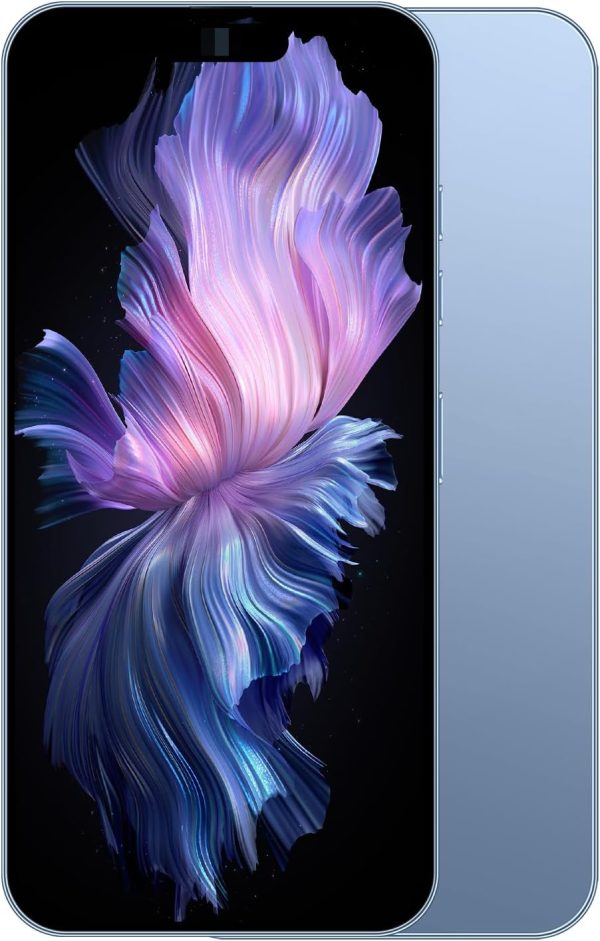 14PROMA X Unlocked Cell Phone,Long Battery Life 6.82" HD Screen Unlocked Phones,Android14 16+512GB Smartphone with 128G Memory Card,Dual SIM/Fingerprint Lock/Face ID/GPS (Blue)