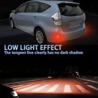 Upgrade LED Rear Bumper Reflectors Light Fog Brake Tail Lamps Compatible with 2012-2017 Toyota Prius V & 2014-2016 Scion tC Replace OEM Stock Reflector Sequential Turn Signal Light (Smoked) - Image 4