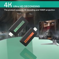 Wireless HDMI ExtenderTransmitter and Receiver, Portable 4K Wireless HDMI Kit, Plug & Play, Support 2.4/5GHz for Streaming Video and Audio from Laptop/PC/TV Box to Monitor/Projector - Image 3