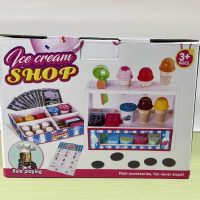Wooden Ice Cream Toys Kids Toy Food for Toddler Girls 3+, Ice Cream Shop Playset, Pretend Play Kitchen Toys with Display Counter & Fake Money - Wooden Food Toys for 3 4 5 Year Old Girls Boys Birthday - Image 9