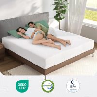 Novilla Twin Mattress, 10 Inch Memory Foam Mattress Twin Size with Comfort Foam for Pressure Relief & Fresh Cool Sleep,Removable Washable Cover,Twin Memory Foam Mattresses, Medium Firm - Image 2