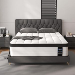 Full Size Mattress, 12 Inch Hybrid Full Mattress, Medium Firm, Memory Foam and Pocket Springs, Pressure Relief, Bed in Box