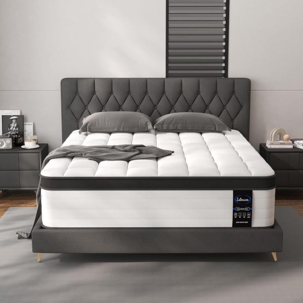 Full Size Mattress, 12 Inch Hybrid Full Mattress, Medium Firm, Memory Foam and Pocket Springs, Pressure Relief, Bed in Box