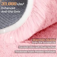OPPODREAM 4x6 Pink Rugs for Bedroom, Ultra-Soft Fluffy Area Rugs for Living Room, 4 x 6 Shag Carpet for Nursery, Kids, Girl, Boy, Baby, Plush, Fuzzy, Shaggy, Cute Home Decor - Image 5