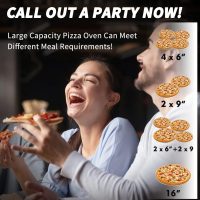 Propane Pizza Oven Wood Fired Outdoor Foldable Pizza Ovens with Gas Burner, Wood Tray Pizza Stone, Pizza Peel, Cover (Black) - Image 4