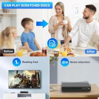 DVD Player for TV - All Region Free DVD Player with HDMI/RCA Output Cable Included - 1080P Upscaling, USB Input, Breakpoint Memory, CD Player for Home - Image 5