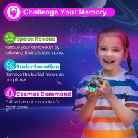 Rechargeable Game Handheld Cube - 15 Fun Brain & Memory Game with Score Screen - Christmas Easter Birthday Gifts for Boys Girls Ages 6-12+ Years Old - Toy Gift Idea for Kids Teens (Black) - Image 5