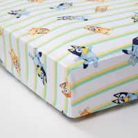 Bluey 4 Piece Toddler Bedding Set – Includes Comforter, Sheet Set – Fitted Top Sheet Reversible Pillowcase for Boys or Girls Bed, Blue - Image 4