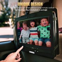 12" Portable DVD Player with 5-Hour Rechargeable Battery, 10.1" HD Swivel Display Screen, Support CD/DVD/SD Card/USB, Car Headrest Case, Car Charger, Last Memory Valentines - Image 4