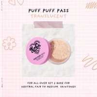 Kimchi Chic Beauty Puff Puff Pass Set and Bake Setting Powder for Makeup, Extra Fluffy Loose Face Powder Poof, Soft Natural Face Makeup for Uneven Skin Tone, 03 Translucent - Image 5