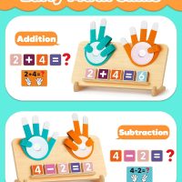 Number Counting Blocks Toys for Kids, Montessori Educational Toys for 3 4 5 Year Old Boys Girls Birthday Gifts, Toddler Preschool Learning Activities, Math Manipulatives Learning Counting Toy for 3-5 - Image 2