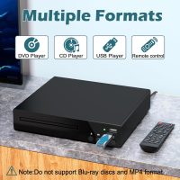 Compact DVD Player, HDMI DVD Players for TV with USB Input, All Region Free Disc Player, Support NTSC/PAL System HD 1080P with HDMI & AV Cable and Remote Control - Image 2