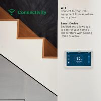 Bosch Connected Control BCC110 Smart Phone Wi-Fi Thermostat - Compatible with Alexa - Touch Screen, White - Image 3