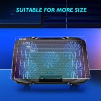Laptop Cooling Pad Laptop Cooler Stand, Laptop Fan Cooling Pad for 12-15.6 Inch Laptop Notebooks, 5 Quiet Fans, 5 Angle Adjustable Laptop Cooling Stand (Black) - Image 5