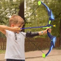 2 Pack Bow and Arrow Set for Kids, Light Up Archery Set with 14 Suction Cup Arrows, Archery Targets Outdoor Games for Kids Ages 4-8 8-12, Birthday Gifts Toys for 5 6 7 8 9 10 11 12 Year Old Boys Girls - Image 3