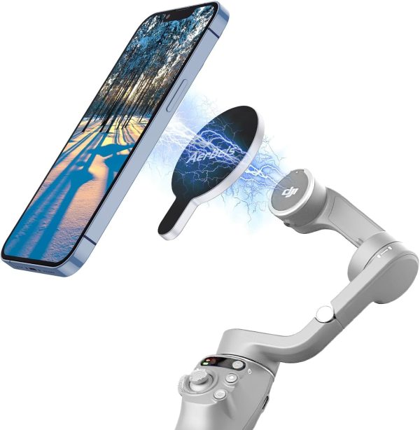 for DJI Magnetic Phone Holder Clamp - for Magsafe DJI Osmo Mobile 7P 7 SE 6 5 4 Adapter Magnets Clip Clamp Quick-Release Mount OM Gimbal Stabilizer Accessories