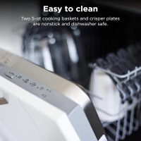 Ninja Foodi 10QT 6-in-1 DualZone Smart XL Air Fryer, 2 Independent 5QT Baskets, Smart Cook Thermometer, Match Cook, Smart Finish, Air Fry, Roast, Bake, Dehydrate, Reheat, Grey, DZ550 - Image 6
