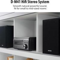 Denon D-M41 Home Theater Mini Amplifier and Bookshelf Speaker Pair - Compact HiFi Stereo System with CD, FM/AM Tuner and Wireless Bluetooth Music | Perfect for Small Rooms and Home Cinema - Image 6