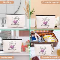 Funny Knitting Crocheting Bag Gifts for Crocheting Gifts Christmas Birthday Gift Humorous Novelty Present for Knitting and Crochet Beginner Crochet Lovers Crochet Makeup Bag - Image 5