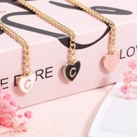 9Pcs 3 Colors Cup Letter Charms Love Heart Shaped Letter C Cup Handle Personalized Charm Water Bottle Handle Name ID Charms Letter Charm Accessories Water Bottle - Image 3