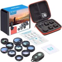 Apexel Phone Camera Lens-Macro Lens+Wide Lens+Fisheye Lens+Telephoto Lens+CPL/Flow/Radial/Star Filter+Kaleidoscope 3/6 Lens 10 in 1 Lens Kit +Remote Shutter for iPhone, Samsung,LG and Most Smartphones - Image 6