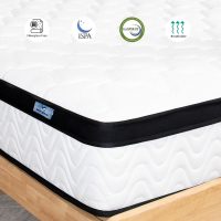 Queen Mattress 10 Inch | Queen Size Hybrid Mattresses in a Box | Medium Firm Feel Memory Foam and Individual Pocket Springs | Fiberglass Free Bed Matress | Breathable | CertiPUR-US | Upgrade - Image 5