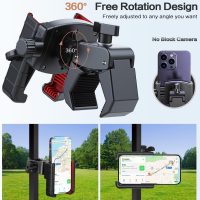 Golf Cart Phone Holder[Big Phones Friendly], Rotatable Universal Phone Mount Holder Compatible with iPhone/Samsung/Pixel and Smartphones, Golf Cart Accessories for EZGO Club Car Yamaha - Image 4