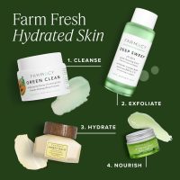 Farmacy Makeup Remover Cleansing Balm - Green Clean Waterproof Makeup Remover + Oil Based Cleanser - Gentle Exfoliating Double Cleanser - Melts From Balm to Milky Lather (100ml) - Image 6