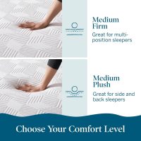 Lucid 8 Inch Memory Foam Mattress - Medium Plush Feel - Gel Infusion - Memory Foam Infused with Bamboo Charcoal - Breathable - CertiPur Certified - FullFull Size - Image 4