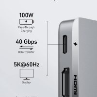 Anker USB C Hub for MacBook, 7-in-2 with 4K HDMI, Compatible with Thunderbolt 4, 1 Type C and 2 USB A Data Ports for MacBookPro 13 Inch, MacBookAir M1 / M2, and More - Image 3