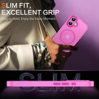 BENTOBEN Compatible with iPhone 16 Plus Case for Magnetic iPhone 16 Plus Phone Case [Compatible with Magsafe] Slim Translucent Matte Shockproof Bumper Drop Protection Girl Women Boy Cover, New Pink - Image 6