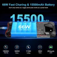 8849 Tank 2 Rugged Smartphone Unlocked, Android 13 Mobile Phone with Projector, 6.79’’ Waterproof Cell Phones 512GB, Dual 4G Sim/24GB RAM/108MP Camera/OTG/WiFi/GPS/Dual Camping Light - Image 3