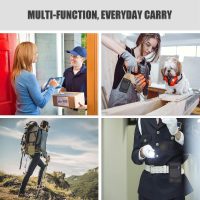 Dual Phone Holster, Large Smartphone Pouch, Belt Clip Tool Pouch, Multi-Purpose Tactical Cellphone Holder for Working, Hiking, Camping, Barbecue, Rescue (XL) - Image 5