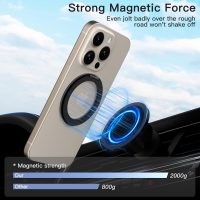 COOLQO 1Pc 360 Spin Cell Grip Ring Phone Stand [Upgrade Gear Hinge Stress Anxiety Relief] Magnetic Holders for Your car Accessories Desk Mount Compatible with iPhone All Smartphones, Black - Image 5