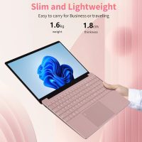 15.6''Pink Laptop Computer,1080P FHD Display,8GB RAM,512GB SSD,N5095 CPU Business Laptop,Numeric Keypad,Backlit Keyboard,Fingerprint Unlock,SD Card Reader,Webcam, 5GWiFi, HDMI,Pink - Image 5