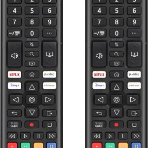【Pack of 2】 Universal Remote Control AKB76040302 for LG-Smart-TV, Compatible for LG UHD OLED QNED NanoCell 4K 8K Smart TV with Netflix, Prime Video, Disney Plus, L-G Channels Button