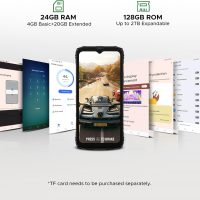 DOOGEE Blade10 Energy Android 15 Rugged Phone 4.5G,10.7mm Ultra-Thin,24GB+128GB/TF 2TB Octa Core Rugged Smartphone,6.56"HD+ 90Hz,16MP Camera,IP68/IP69K Waterproof Phone,6150mAh/Widevine L1/NFC/Face ID - Image 6
