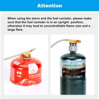WADEO Camping Gas Stove, 3700W Portable Backpacking Stove with Piezo Ignition, Portable Burner, Camping Stove Adapter and Carrying Case for Outdoor Cooking - Image 8