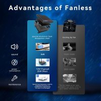 MINIX Fanless Windows 11 Pro Mini PC, Intel 12th Gen N300, NEO Z300-0dB 16GB DDR4, 512GB M.2 PCIe Gen3 x 4 SSD Micro Desktop Computer, 4K Dual Display/2.5G LAN, for Business Home Office Multi-Tasking - Image 5