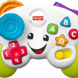 Fisher-Price Baby & Toddler Toy Laugh & Learn Game & Learn Controller Green Pretend Video Game with Music & Lights for Infants Ages 6+ Months