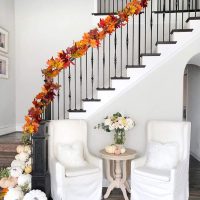 DearHouse 2 Pack Fall Garland Maple Leaf, 5.9Ft/Piece Hanging Vine Garland Artificial Autumn Foliage Garland Thanksgiving Decor for Home Wedding Fireplace Party Christmas (Brown) - Image 7