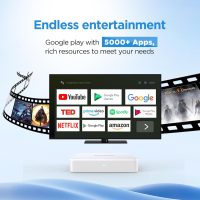 KP1 Android TV Box 2024 | Google Certified 4K Streaming Device with Voice Search | 2GB RAM 32GB ROM, Dolby Audio, Bluetooth 5.0 | Chromecast Built-in, Smart Home Control (White) - Image 3