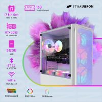 STGAubron Gaming PC Computer Desktop, Intel Core i7 8th Gen up to 4.1G, GeForce RTX 3050 6G, 16G DDR4, 512G SSD, WiFi 6, BT 5.2, RGB Fan x6, Windows 11 Home - Image 3