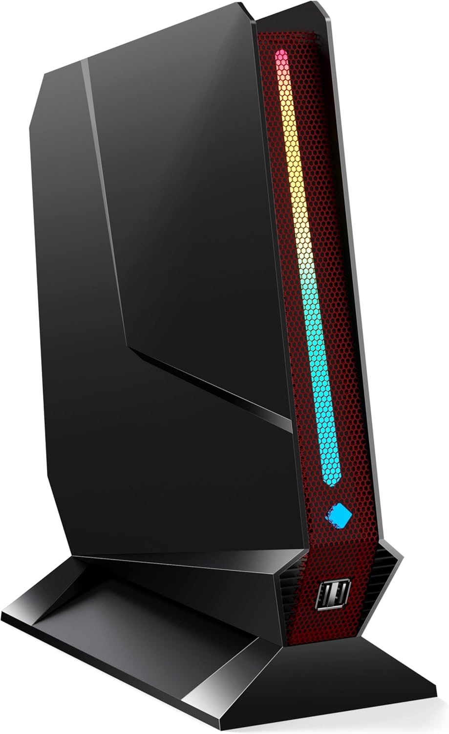 T1-Pro Mini Gaming PC Core i9-13900HK/RTX4060 8G GDDR6,Mini Gaming Computer 64GB RAM DDR5-5200,2TB PCIe4.0 SSD,Adjustable RGB Light,WiFi6E/BT5.3/2.5G LAN 4K@60Hz Win11 Pro Desktop PC